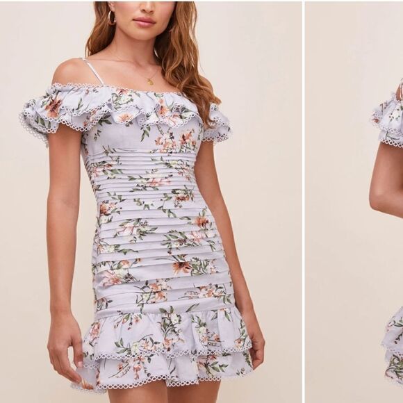 ASTR the label una floral off the shoulder minidress - Picture 3 of 12